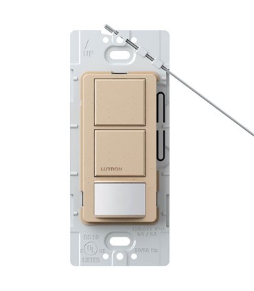 Sensor Interruptor Dual Lutron MAESTRO 6A Colores Satin