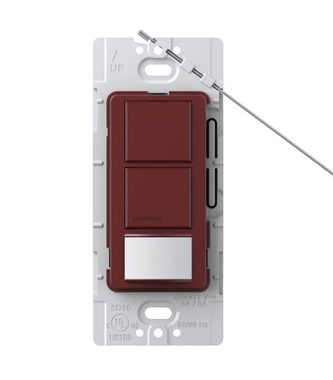 Sensor Interruptor Dual Lutron MAESTRO 6A Colores Satin