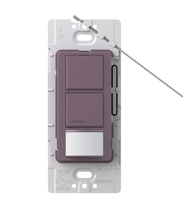 Sensor Interruptor Dual Lutron MAESTRO 6A Colores Satin