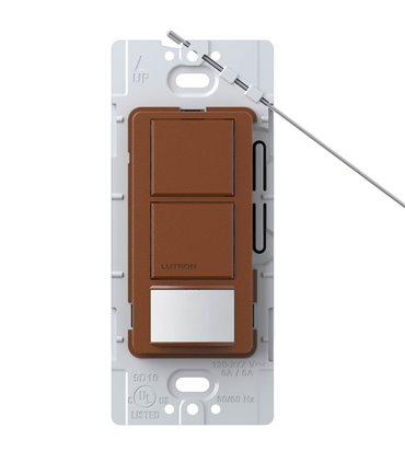 Sensor Interruptor Dual Lutron MAESTRO 6A Colores Satin