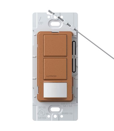 Sensor Interruptor Dual Lutron MAESTRO 6A Colores Satin