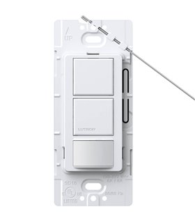 Sensor Interruptor Dual Lutron MAESTRO 6A Colores Brillantes