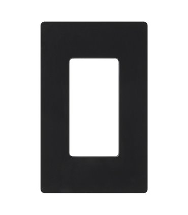 PLACA 1 VENTANA CLARO COLOR NEGRO BRILLANTE