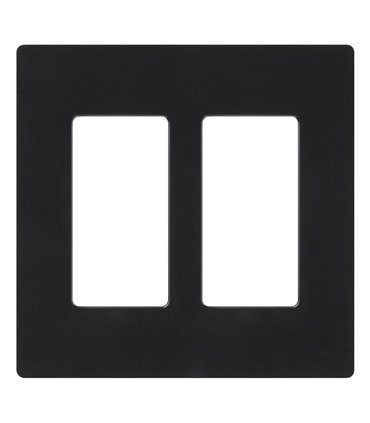 PLACA 2 VENTANAS COLOR BLANCO BRILLANTE