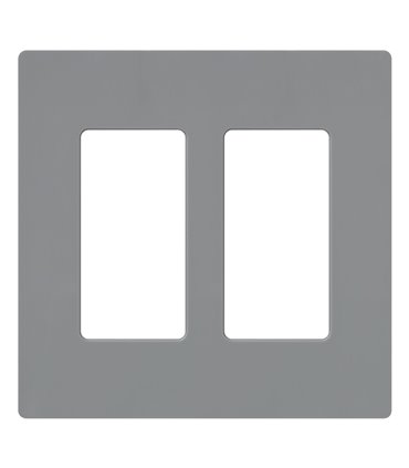 PLACA 2 VENTANAS COLOR BLANCO BRILLANTE