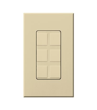 Marco 6 Puertos Lutron NOVA T Colores Mate