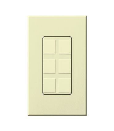 Marco 6 Puertos Lutron NOVA T Colores Mate