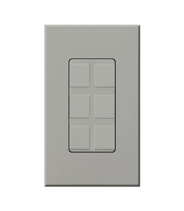 Marco 6 Puertos Lutron NOVA T Colores Mate
