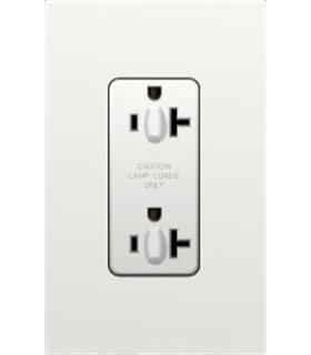 Toma corriente Lutron NOVA T 15A a prueba de manipulaciones Colores Mate