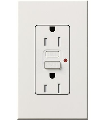 Toma corriente Lutron NOVA T 15A GFCI a prueba de manipulaciones Colores Mate