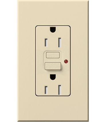 Toma corriente Lutron NOVA T 15A GFCI a prueba de manipulaciones Colores Mate