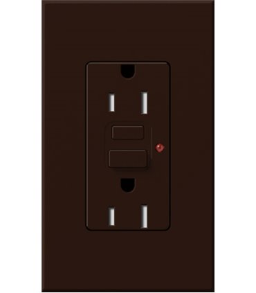 Toma corriente Lutron NOVA T 15A GFCI a prueba de manipulaciones Colores Mate
