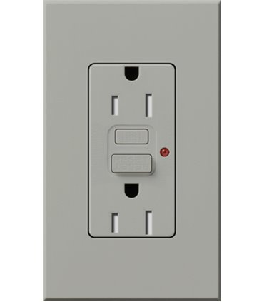 Toma corriente Lutron NOVA T 15A GFCI a prueba de manipulaciones Colores Mate