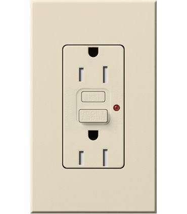 Toma corriente Lutron NOVA T 15A GFCI a prueba de manipulaciones Colores Mate
