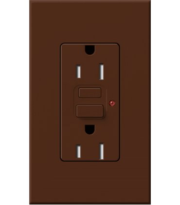 Toma corriente Lutron NOVA T 15A GFCI a prueba de manipulaciones Colores Mate