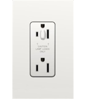 Toma corriente Lutron NOVA T 15A a prueba de manipulaciones Colores Mate