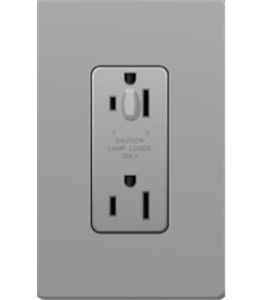 Toma corriente Lutron NOVA T 15A a prueba de manipulaciones Colores Mate