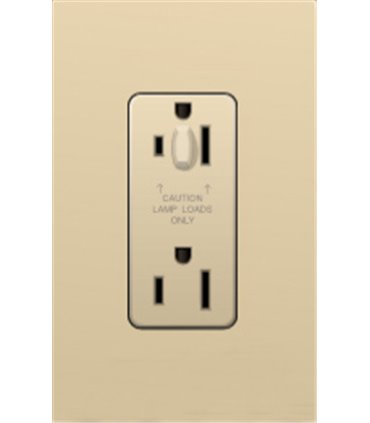 Toma corriente Lutron NOVA T 15A a prueba de manipulaciones Colores Mate