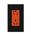 Receptacle NovaT NTR 15 120V15AIG OR-BL 