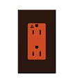 Receptacle NovaT NTR 15 120V15AIG OR-BR 