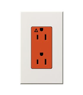 Toma Corriente 15A LUTRON NOVA T tierra aislada Colores Mate