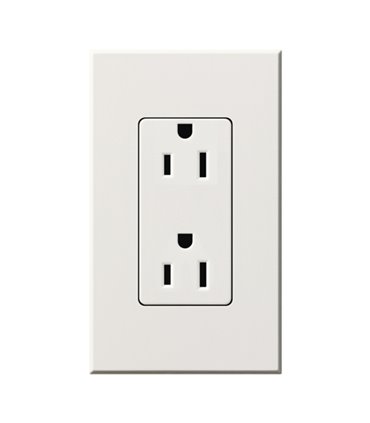 Toma corriente Lutron NOVA T 15A a prueba de manipulaciones Colores Mate
