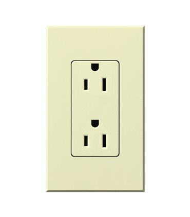 Toma corriente Lutron NOVA T 15A a prueba de manipulaciones Colores Mate