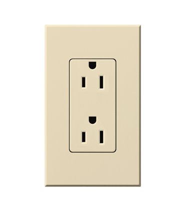 Toma corriente Lutron NOVA T 15A a prueba de manipulaciones Colores Mate