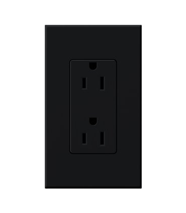 Toma corriente Lutron NOVA T 15A a prueba de manipulaciones Colores Mate