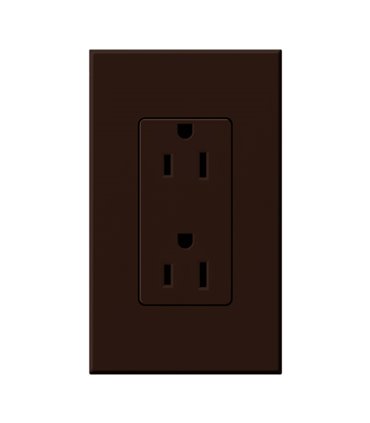 Toma corriente Lutron NOVA T 15A a prueba de manipulaciones Colores Mate