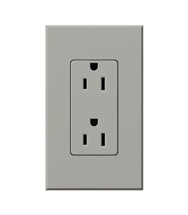 Toma corriente Lutron NOVA T 15A a prueba de manipulaciones Colores Mate