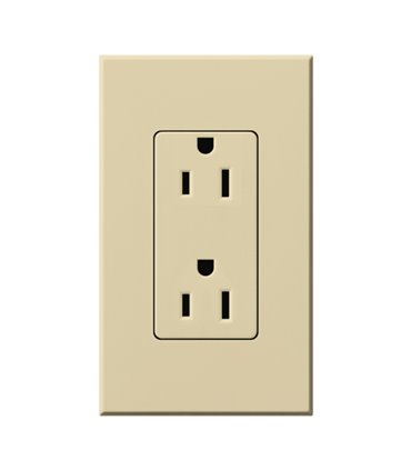 Toma corriente Lutron NOVA T 15A a prueba de manipulaciones Colores Mate