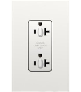 Toma Corriente Lutron NOVA T 20A a prueba de manipulaciones Colores mate