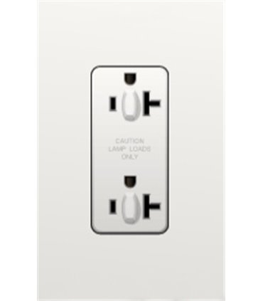 Toma Corriente Lutron NOVA T 20A a prueba de manipulaciones Colores mate