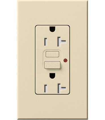 Toma Corriente Lutron NOVA T 20A GFCI a prueba de manipulaciones Colores mate