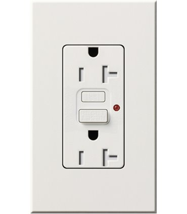 Toma Corriente Lutron NOVA T 20A GFCI a prueba de manipulaciones Colores mate