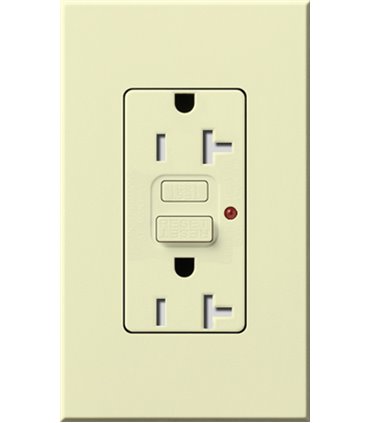 Toma Corriente Lutron NOVA T 20A GFCI a prueba de manipulaciones Colores mate