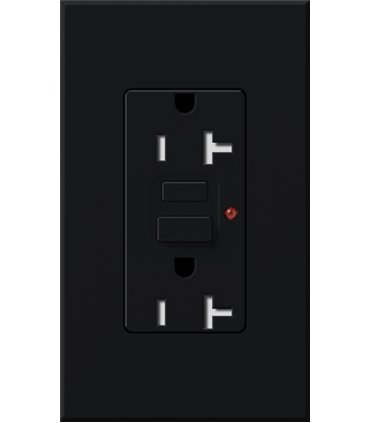 Toma Corriente Lutron NOVA T 20A GFCI a prueba de manipulaciones Colores mate