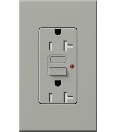 Toma Corriente Lutron NOVA T 20A GFCI a prueba de manipulaciones Colores mate