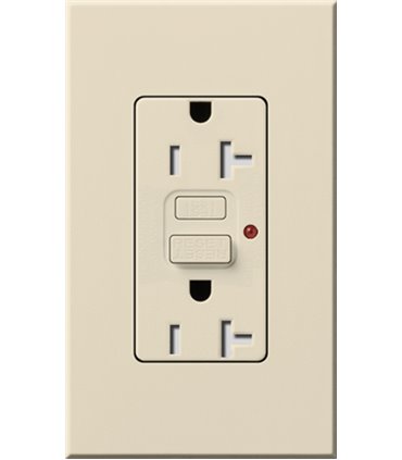 Toma Corriente Lutron NOVA T 20A GFCI a prueba de manipulaciones Colores mate