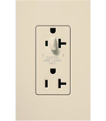 Toma Corriente Lutron NOVA T 20A a prueba de manipulaciones Colores mate