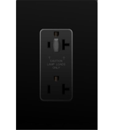 Toma Corriente Lutron NOVA T 20A a prueba de manipulaciones Colores mate