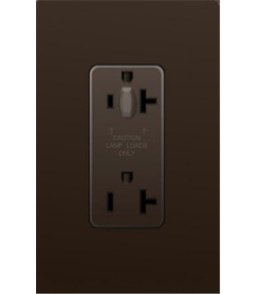 Toma Corriente Lutron NOVA T 20A a prueba de manipulaciones Colores mate