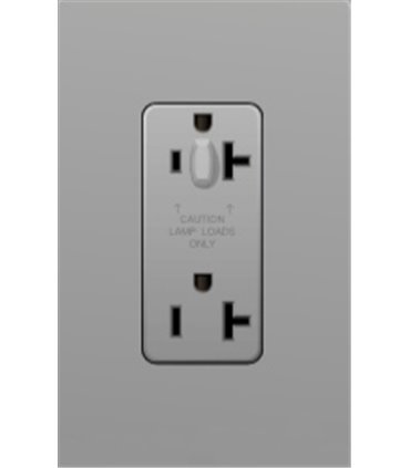 Toma Corriente Lutron NOVA T 20A a prueba de manipulaciones Colores mate