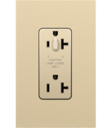 Toma Corriente Lutron NOVA T 20A a prueba de manipulaciones Colores mate