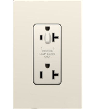 Toma Corriente Lutron NOVA T 20A a prueba de manipulaciones Colores mate
