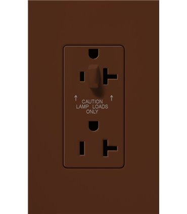 Toma Corriente Lutron NOVA T 20A a prueba de manipulaciones Colores mate