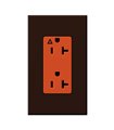 Receptacle NovaT NTR 20 120V20AIG OR-BR 