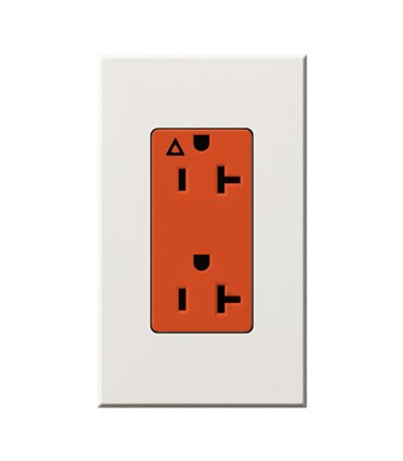Toma Corriente 20A LUTRON NOVA T tierra aislada Colores Mate