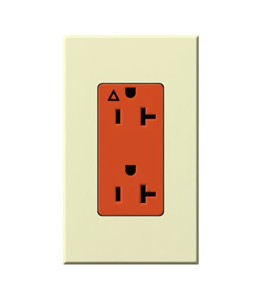 Toma Corriente 20A LUTRON NOVA T tierra aislada Colores Mate